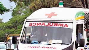 Hospital ambulance ready for dispatch