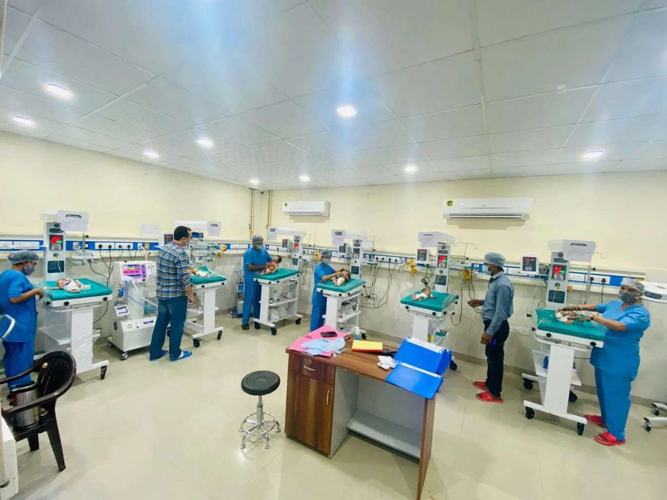 NICU and neonatal care ward at Healink Multi Specialty Hospital, Faridabad